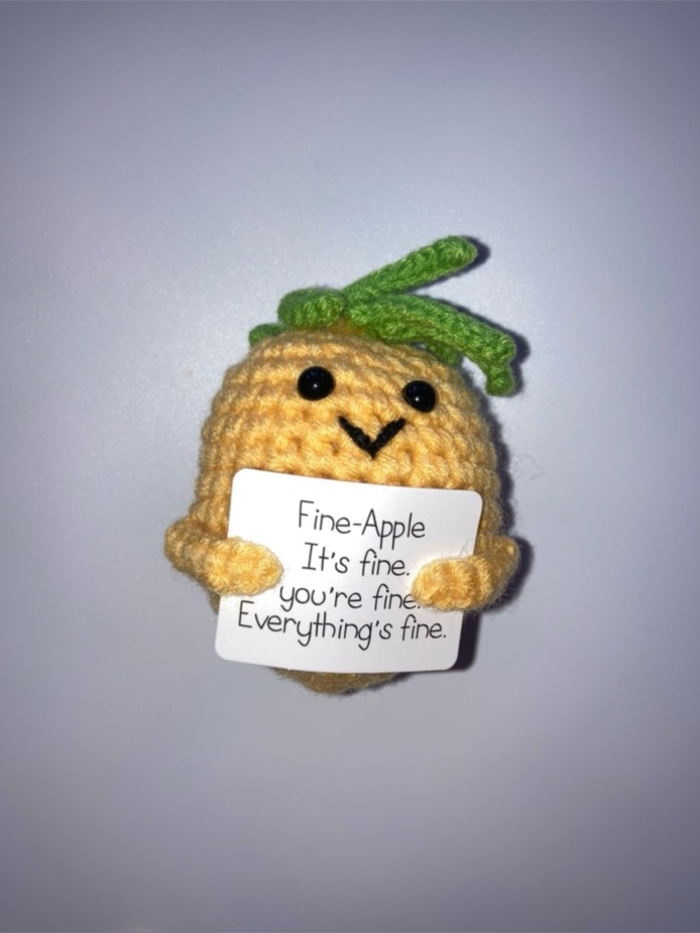 NEW super cute positive emotional support crochet gift, pineapple